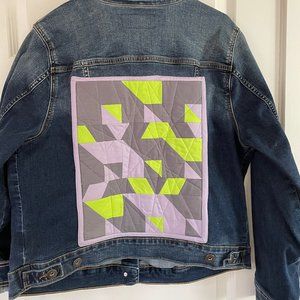 Torrid Denim Jacket with Original Patchwork Panel